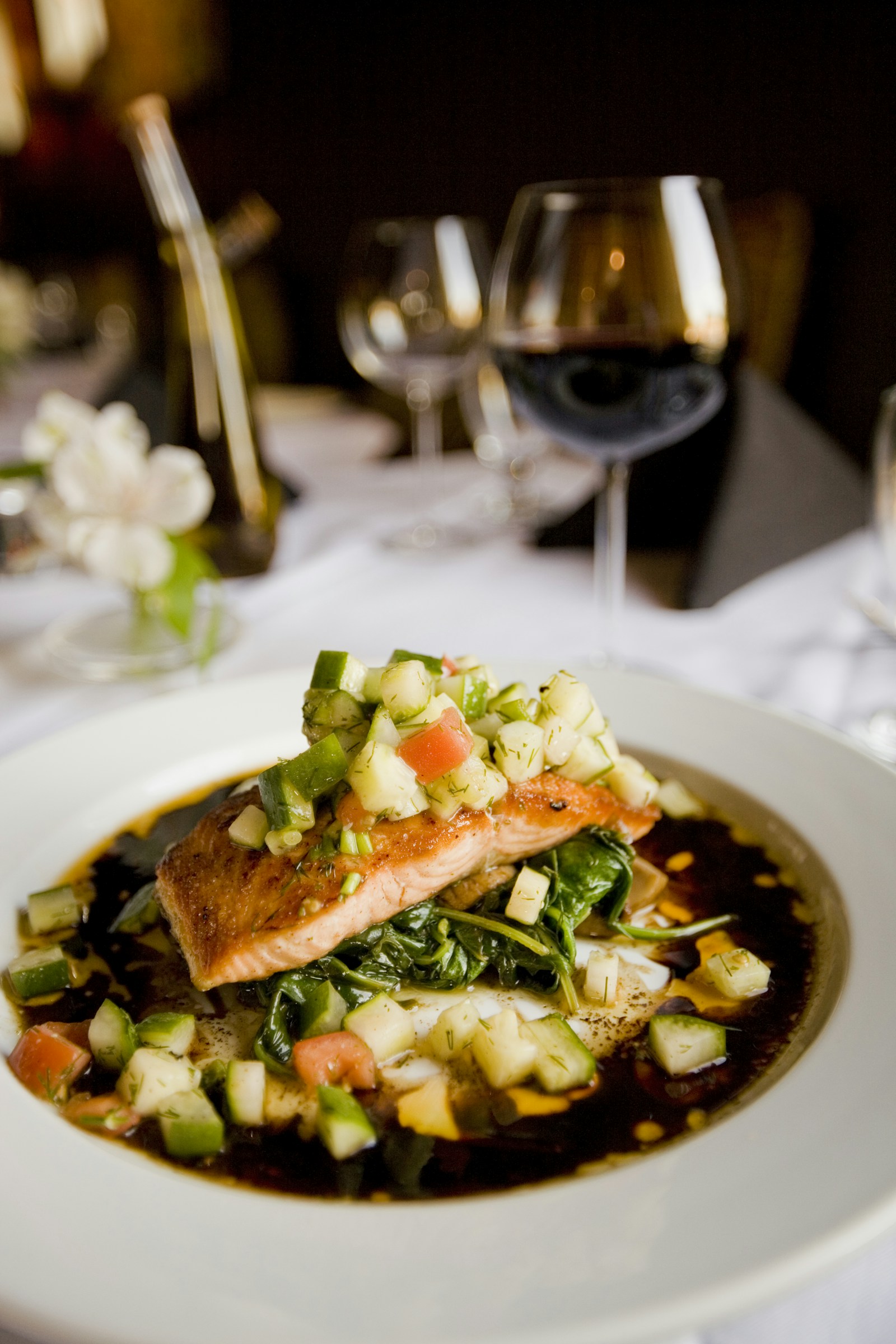 Salmon plate
